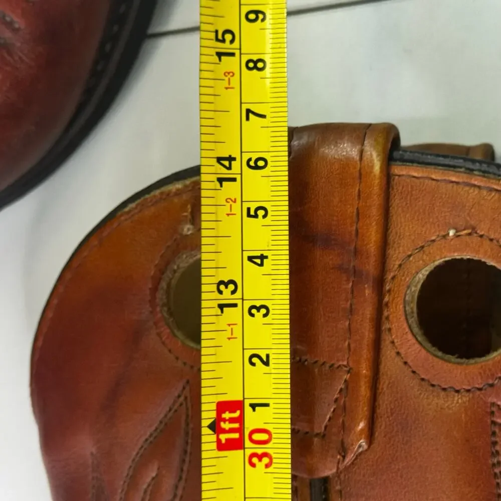 Vintage Biltrite Men’s Brown Leather Western Cowboy Boots 10D